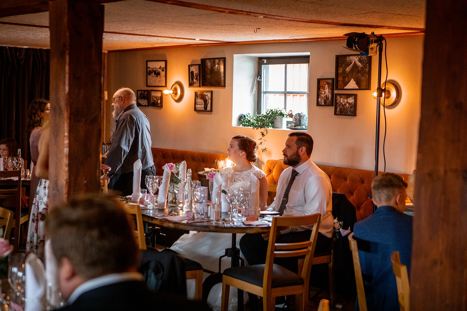 Brudpar på festen