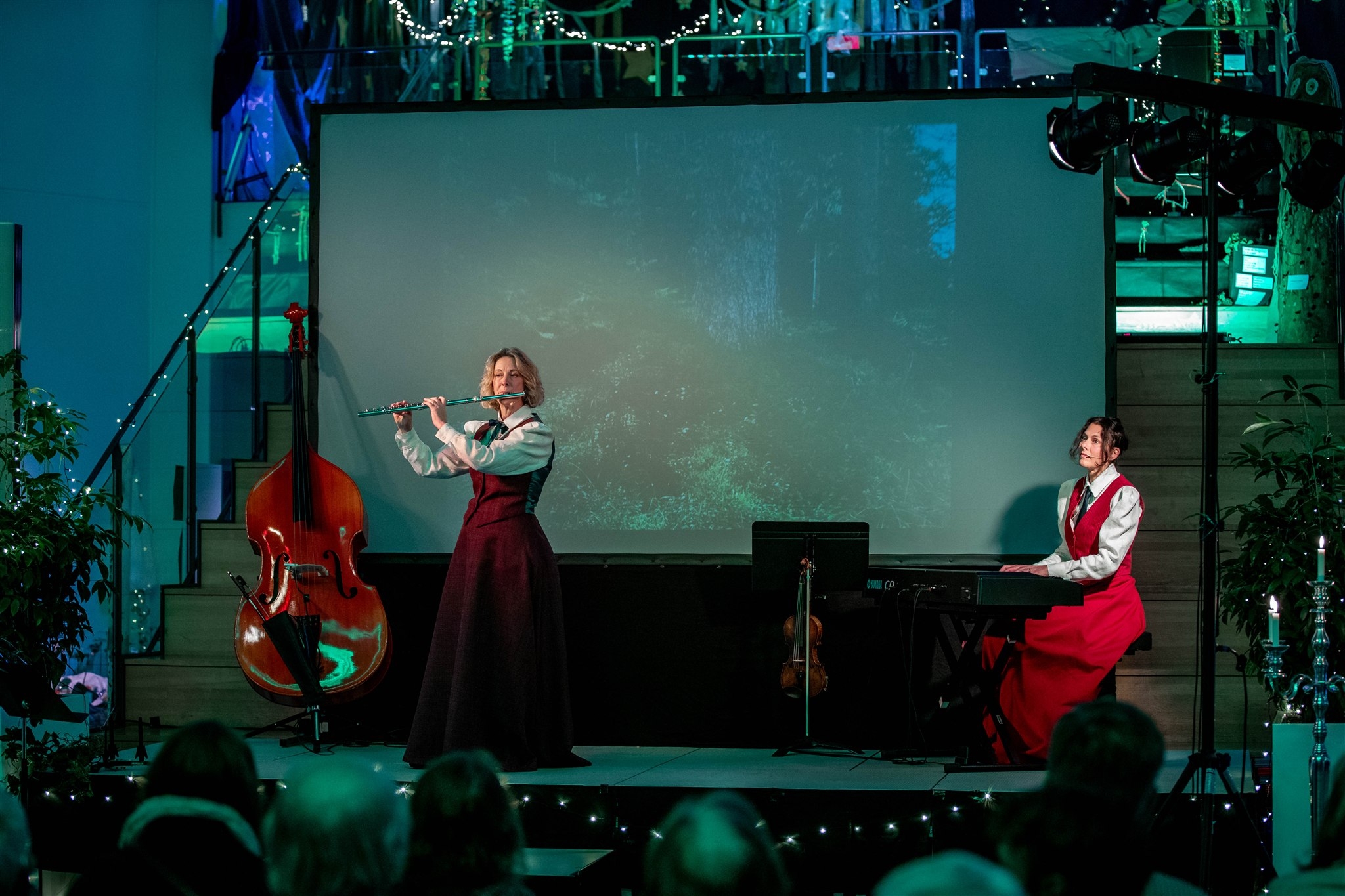 Bauer Quartet – musiker på scen med flöjt och piano