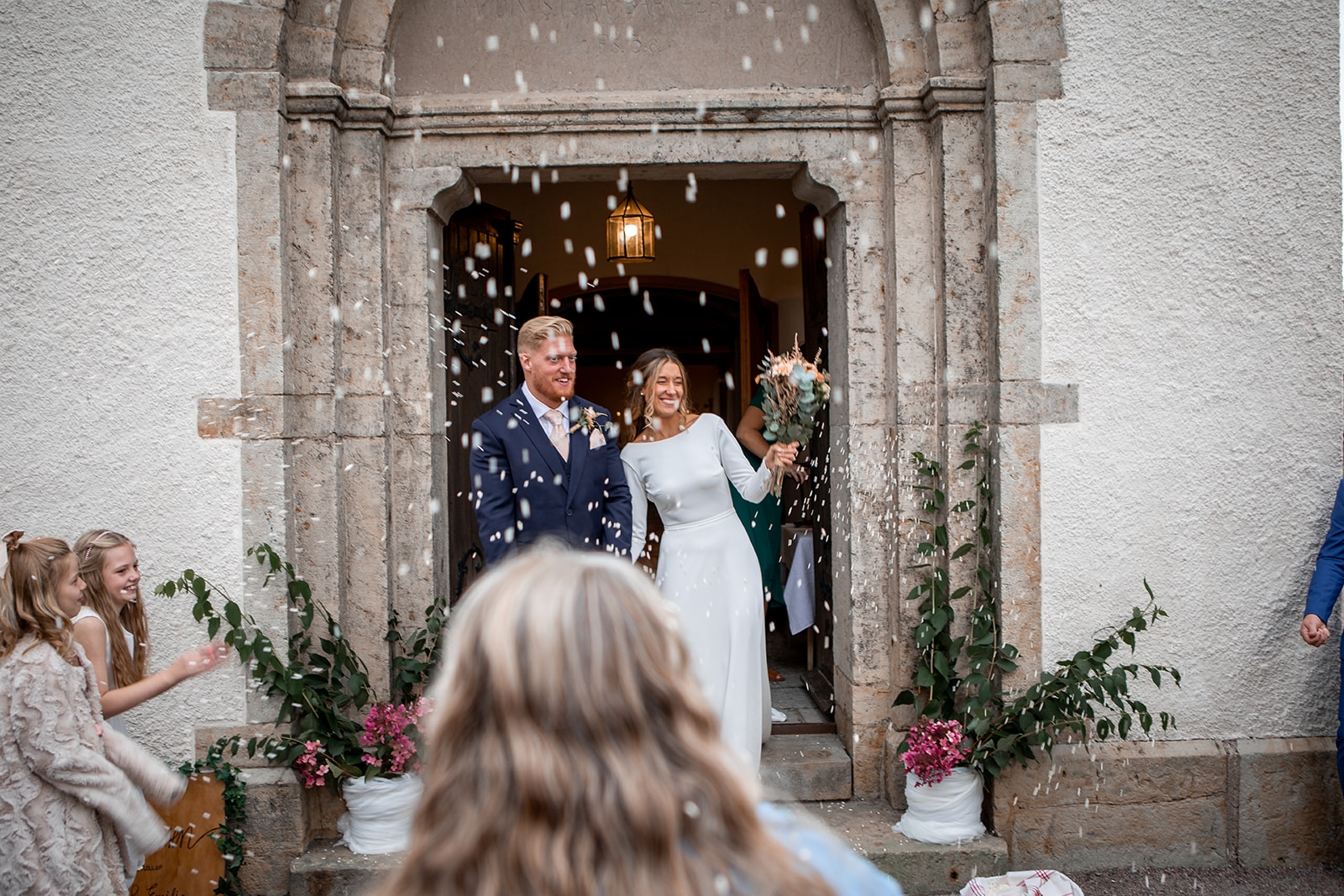 Gratulationer av brudparet